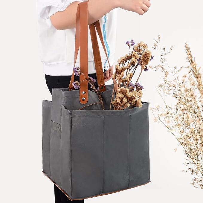 Reusable Grocery Bags for Heavy Duty,Tote Bags Bulk,Foldable Shopping Bags,Utility Multipurpose Tote