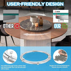 Lazy Susan Hardware,10 inch Heavy Duty Lazy Susan Bearing Kit,Rotating Serving Turntable for Aluminium Alloy Turntable Bearin