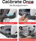 Car Steering Wheel Tray for Drivers Steering Wheel Tray for Dining, Mobile Office & Travel Food with Cup Holder, Scratch-Free EVA Hook Covers, 2-in-1 Desk Table for Car - Black