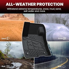 LASFIT Floor Mats and Cargo Mat for 2021-2026 Ford Bronco Sport Carpet Floor, Rear Bump in The Cargo Area, All Weather TPE SUV Floor Liners Cargo Area Custom Fit Trunk Mat
