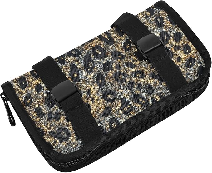 Car Tissue Holder Car Visor Organizer Tissue Box Holder for Car Sun Visor Organizer with Car Vehicle Accessories Essentials Interior for Women Men Sparkling Leopard Print
