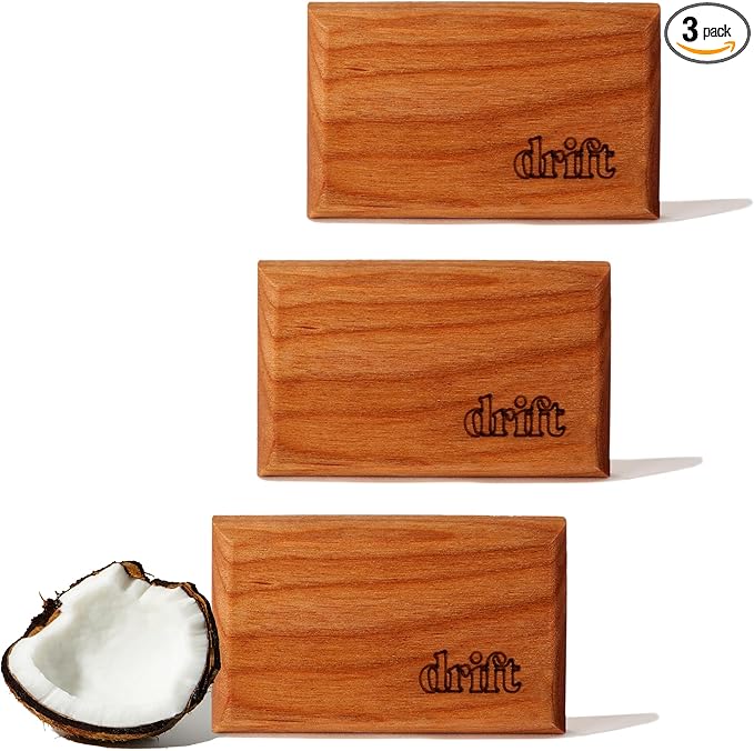 Drift Car Air Freshener - The Original Wood Air Freshener - Car Odor Eliminator - Long Lasting Scent - Metal Clip - Essential
