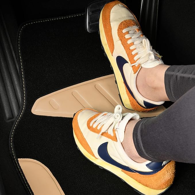 CAR PASS Waterproof Universal Fit Car Floor Mats, Car Mats Fit for SUV,Vans,sedans, Trucks,Set of 4pcs Car Carpet with Driver