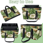 Reusable Grocery Bag, Foldable Large Shopping Tote Bag for Groceries Kitchen Picnic Car Trunk