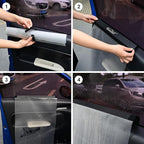 NEWISHTOOL Window Tint Tool, 4 Packs Car Door Panel Cover Waterproof Guard Protection for Car Window Film Tint Application, Reusable PET Water Shield Cover