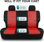 FH Group Automotive Rear Car Seat Covers for SUV, Trucks, Sedan and More - Universal Fit Front High Back & Rear Solid Bench D