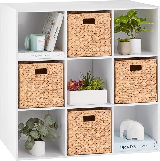 Best Choice Products 9-Cube Storage Organizer, 11in Shelf Opening, Bookcase, Display Shelf, Customizable w/ 3 Removable Back 