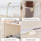 StorageWorks 6-Shelf Jumbo Closet Organizers, Two 3-Shelf Separable Hanging Shelves for Closet, 13" D x 15" W x 48 ¼"H,Mixing