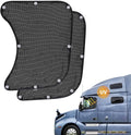 Side Window Sun Shade for Semi Truck, Interior UV Protection Truck Windows Shades RV Semi Truck Accessories Compatible with Freightliner, Volvo VNL, International Trucks