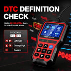 OBD2 Scanner Diagnostic Tool,Car Code Reader with Battery Tester, Check Engine Code Reader with Reset OBDII, Real-Time Date,