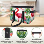 Reusable Grocery Bags Heavy Duty Shopping Bags Foldable Large Tote Bags with Long Handles & Hard Bottom