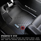 Full Set Floor Mats & Trunk Liner for 2025 Ford Expedition (Only Fit MAX 8-Seat | 2 Row Bench Seat) | TPE All-Weather Liners with Cargo Mat - Custom Fit, Non-Slip, Waterproof