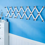 SKOLOO Hat Rack for Wall with 20 Hooks, Solid Wooden, Modern, Expandable Coat Rack Wall Mount for Coats, Hats, Bags, Baseball