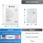 10-Pack XXL - Jumbo Vacuum Storage Bags - Space Vacuum Storage Bags for Clothing Space - Ideal for Comforters, Blankets & Sea