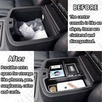 Center Console Organizer Compatible with 2007-2014 Chevy Silverado GMC Sierra Avalanche Tahoe Suburban Yukon Yukon XL Accessories, Floor Mounted Center Console ONLY, White Trim