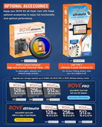 ROVE R2-4K Dash Cam Built-in WiFi 6 GPS Car Dashboard Camera Recorder with UHD 2160P, 2.4" IPS Screen, 150° Wide Angle, WDR, 