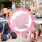 6 Set Compression Packing Cubes, Suitcase Organizer, Lightweight Travel Essentials, Compression Bags For Travel Accessories L