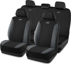 Skechers Seat Covers, Premium Breathable Polyester Seat Covers, Car Seat Covers Full Set Airbag Compatible, Automotive Comfor