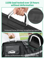 Oasser Trunk Organizer Cargo Organizer Trunk Storage Waterproof Collapsible Durable Multi Compartments with Foldable Hard Cover