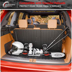 Floor Mats Compatible with 2026 Hyundai Palisade Gas 7 Seats Captain Chairs Cargo Mat Trunk Mat TPE Back Seat Cover Protector Palisade Accessories (Trunk Mat with Backrest Mats+Floor Mats)