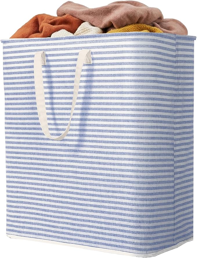 Lifewit 1 Pack Laundry Basket 100L Each, Collapsible Clothes Hamper with Reinforced Handles, Freestanding Waterproof Design f
