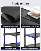 Kitsure Shoe Rack for Closet - 10-Tier Shoe Organizer with Hook Rack, Large-Capacity & Space-Saving Shoe Shelf for Entryway, 