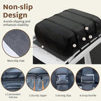 iBirdie Roof Rack Cargo Carrier 22.6 Cubic Feet, Soft-Shell Rooftop Cargo Box, Waterproof Heavy Duty 1200D for Car with/Without Roof Rack, Includes Anti-Slip Mat, Door Hooks, 46x34x25 inches