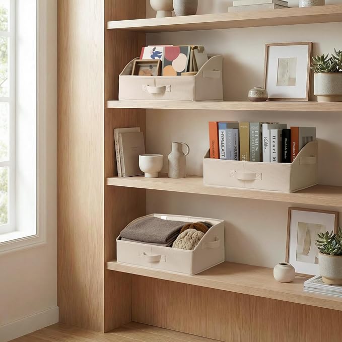 GRANNY SAYS Purse Organizer for Closet, Trapezoid Storage Bins, Closet Organizers and Storage, Decorative Storage Baskets for