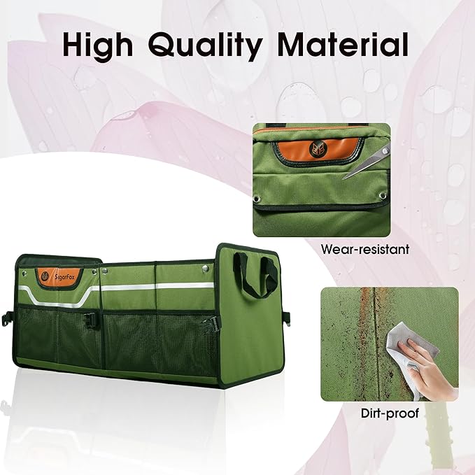 Trunk Organizer, Heavy-Duty Storage for Car & SUV, Foldable Waterproof Car Organizer with Cooler, Collapsible Multi-Compartment