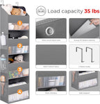 GRANNY SAYS Over the Door Organizer, 4-Shelf Behind the Door Storage with 6 Pockets, Waterproof 300D Oxford Fabric Hanging Or