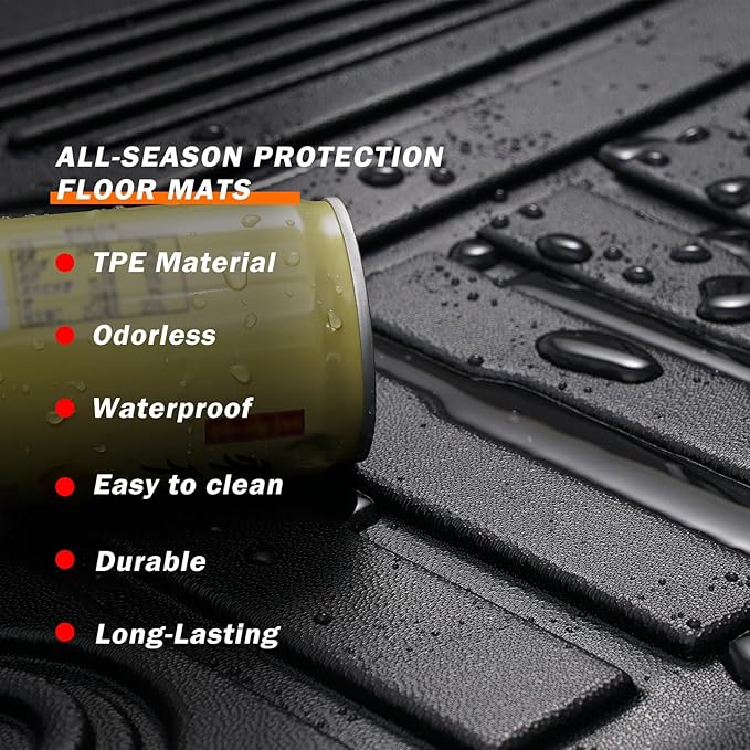 KUST Custom Fit Floor Mats for 2019-2025 2026 Nissan Altima Accessories All Weather Floor Mat Carpet Liners Front Rear 2 Row Seat Black Liner TPE