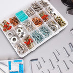 Exptolii 18 Grids Plastic Organizer Box with Dividers, Clear Compartment Container Storage for Washi Tapes Beads Crafts Jewel