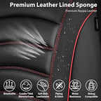 CAR PASS 3D Foam PU Leather Car Seat Covers, Universal Seat Covers Front 2 for Trucks SUV Sedan Automotive Seat Covers Armres