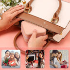 Neveika Jewelry Box with Mirror,Small Jewelry Organizer Box，Travel Jewelry Case for Women，Gift Jewelry Boxes for Female Girls