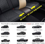 MIROZO Seat Covers Full Set,Car Seat Covers Black Car Seat Protector Waterproof Automotive Seat Covers fFront and Back Fit fo