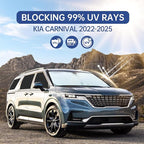 8pcs Car Window Shades for Kia Carnival 2022-2024 2025, Full Car Window Covers for Privacy, Sunshades for Carnival Front Rear Windshield Side Windows to Block UV and Protect Privacy
