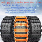 10 Pack Tire Chains, Universal Emergency Tire Chains, Adjustable Plastic Anti-skid Ties,Safety Chains for Most Cars, SUV Truc