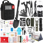 Survival Kit, Gifts for Men Women Teen Boys, 252 pcs Survival Gear and Equipment Mini First Aid Kit for Car Home, Emergency K