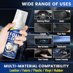 Car Interior Cleaner Kit Multifunctional Foam Cleaner, Clean Cars Seat Carpet Upholstery with Detailing Brush & Towel Deep In