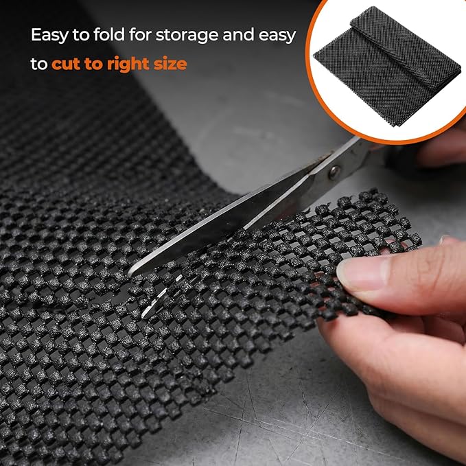 Anti-Slip Roof Cargo Bag Protective Mat, 51" x 39" Rubber Roof Rack Pad – Scratch-Resistant & Waterproof Car Rooftop Luggage Mat for SUV, Van & Most Vehicles