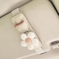 Car Sunglasses Holder Eyeglass Clip with Sun Visor Storage for Cards Magnetic Eyewear Clamp Car Decor