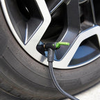 Slime 40060 Tire Inflator, Compact, Portable Car Air Compressor, Analog, Quick Connect Air Hose, Flat Tire Puncture Repair, 12V, 10 min inflation