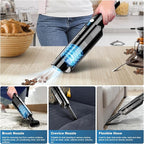 Handheld Vacuum Cordless,10KPA Powerful Suction Car Vacuum with 2-Speed, Vacuum Cleaner with Charging Dock, Portable Lightwei
