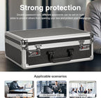 LOCKCURX File Organizer Storage Box - 18.9 x 14.6 x 6.3 Inch X-Large, Portable Locking Storage Totes with Dual Combination Lo