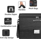 ROSONG Fireproof Document Box File Organizer - Portable Locking Filing Storage Box with Handle Waterproof for Hanging Letter/