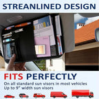 Car Sun Visor Organizer - Auto Accessories Document Holder - Car, Truck, SUV Registration & Insurance Storage Pouch - Road Trip Essentials Gift for Any Driver + 5Year Warranty (10 Pack)