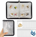 Earring Organizer Case Travel Jewelry Organizer Transparent Jewelry Storage Book for Necklace Bracelet Ring Holder with Small