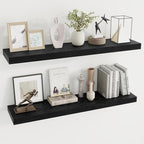 Dreamland 40 Inch Long Floating Shelves in White,9.3 Inch Deep Floating Shelf for Wall,Large Display & Storage Shelf, Wall Sh