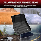 LASFIT Floor Mats & Cargo Liner for Chevrolet Malibu 2013-2015/Malibu Limited 2016 Only, All Weather TPE Custom Fit Floor Mats for Cars, 1st and 2nd Row Car Floor Mats for Malibu Accessories Black