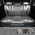 CAR PASS Ultra+ Nappa Leather Car Seat Covers Full Set Universal Cushioned, Soft Breathable Waterproof Anti-Slip Driver Seats